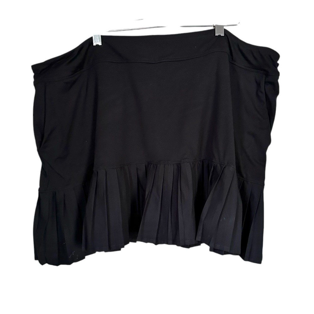 Top Golf Womens Size XXL Black Golf Tennis Casual Pleated Skort Skirt Pockets